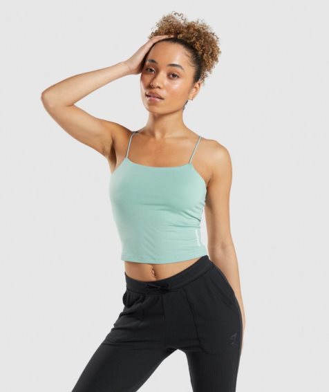 Women's Gymshark Pause Cami Tanks Light Green | CA 5AN310